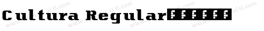 Cultura Regular字体转换